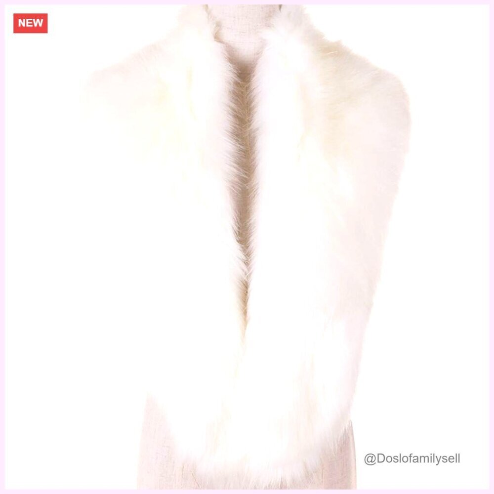 Faux Fur Collar Scarf Wrap Winter Shawl Cape Neck Warmer 120cm